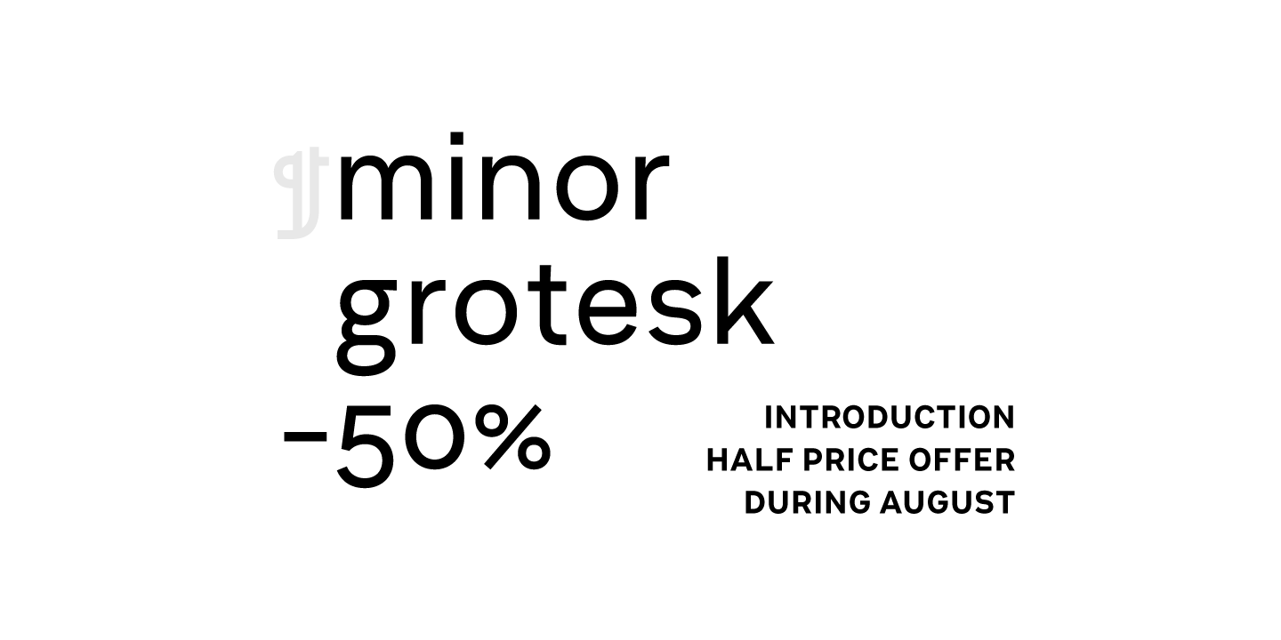 Minor Light Italic Font preview